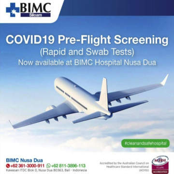 COVID19 Pre-Flight Screening at BIMC Hospital Nusa Dua